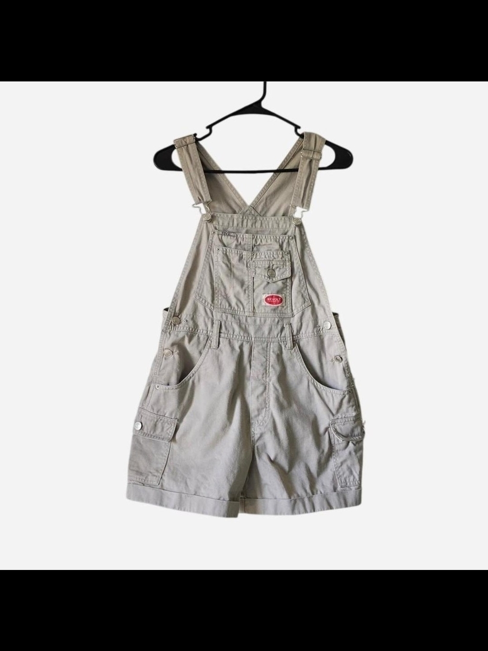 Vintage 90's Style Revolt Cotton Twill Shortalls
